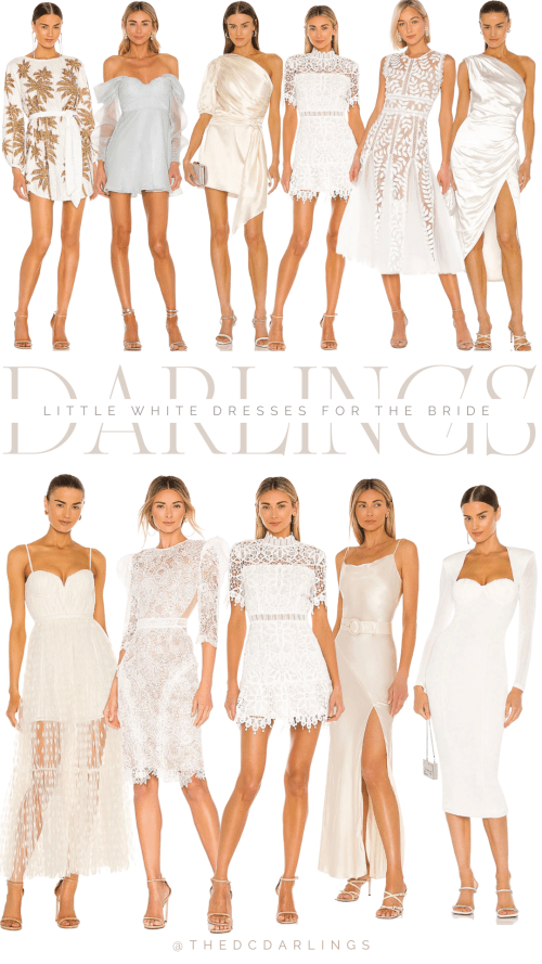 little white dresses for the bride